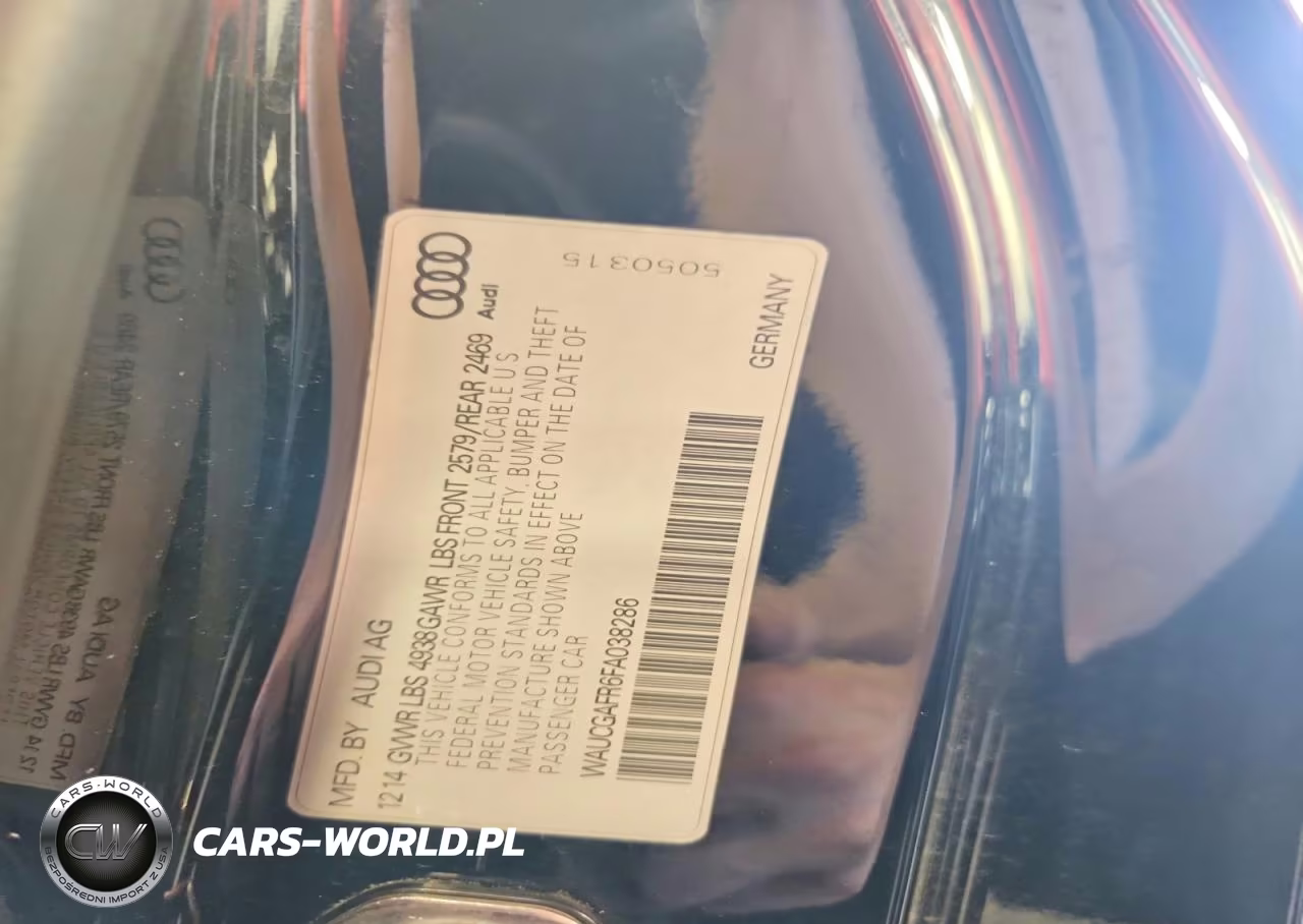 2015 Audi S5 Premium Plus VIN:WAUCGAFR6FA038286 - 12