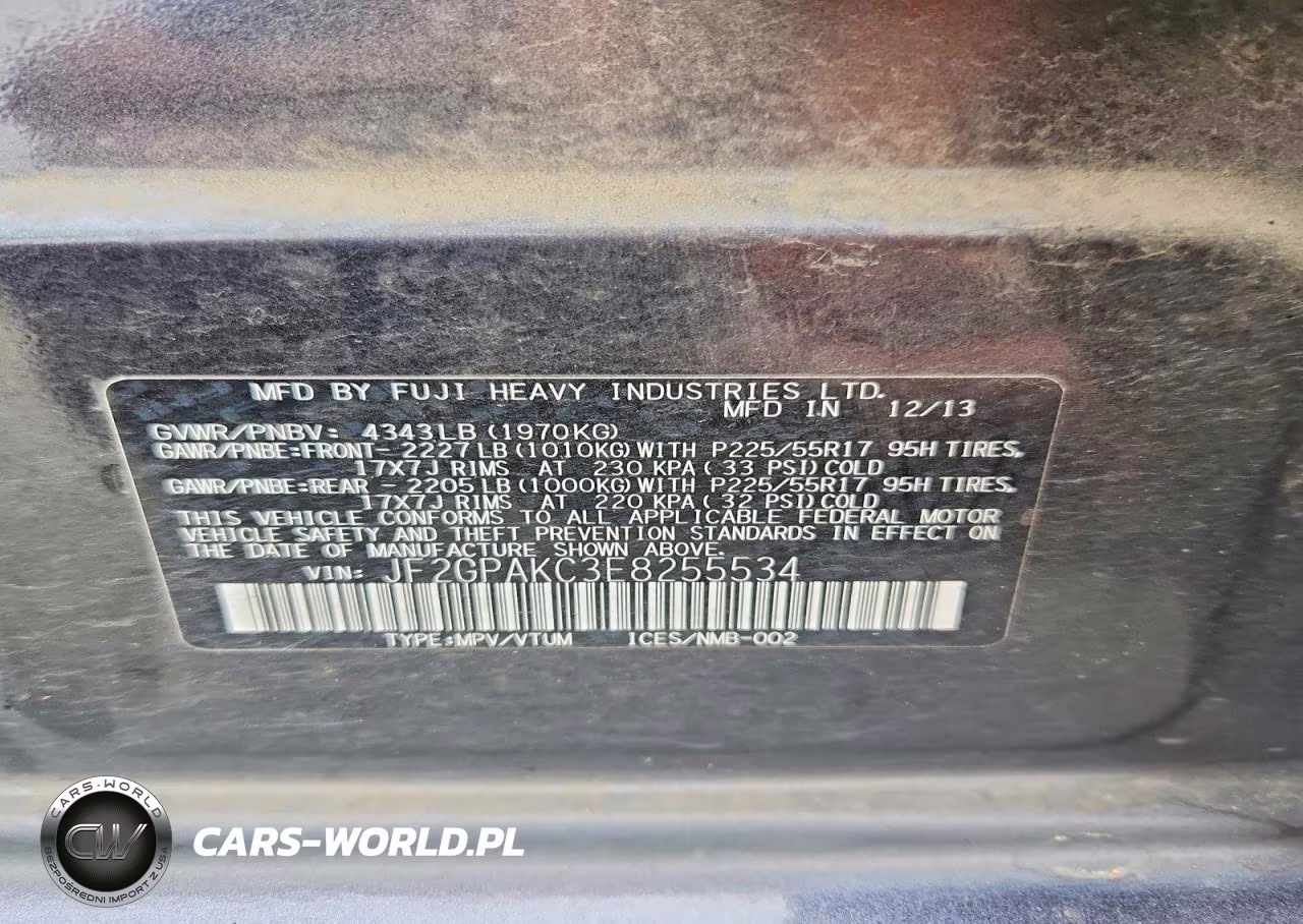 2014 Subaru Xv Crosstrek 2.0 Limited VIN:JF2GPAKC3E8255534 - 13