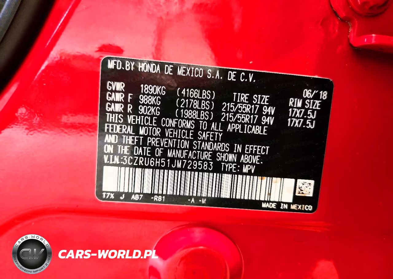 2018 Honda Hr-V Ex VIN:3CZRU6H51JM729583 - 13