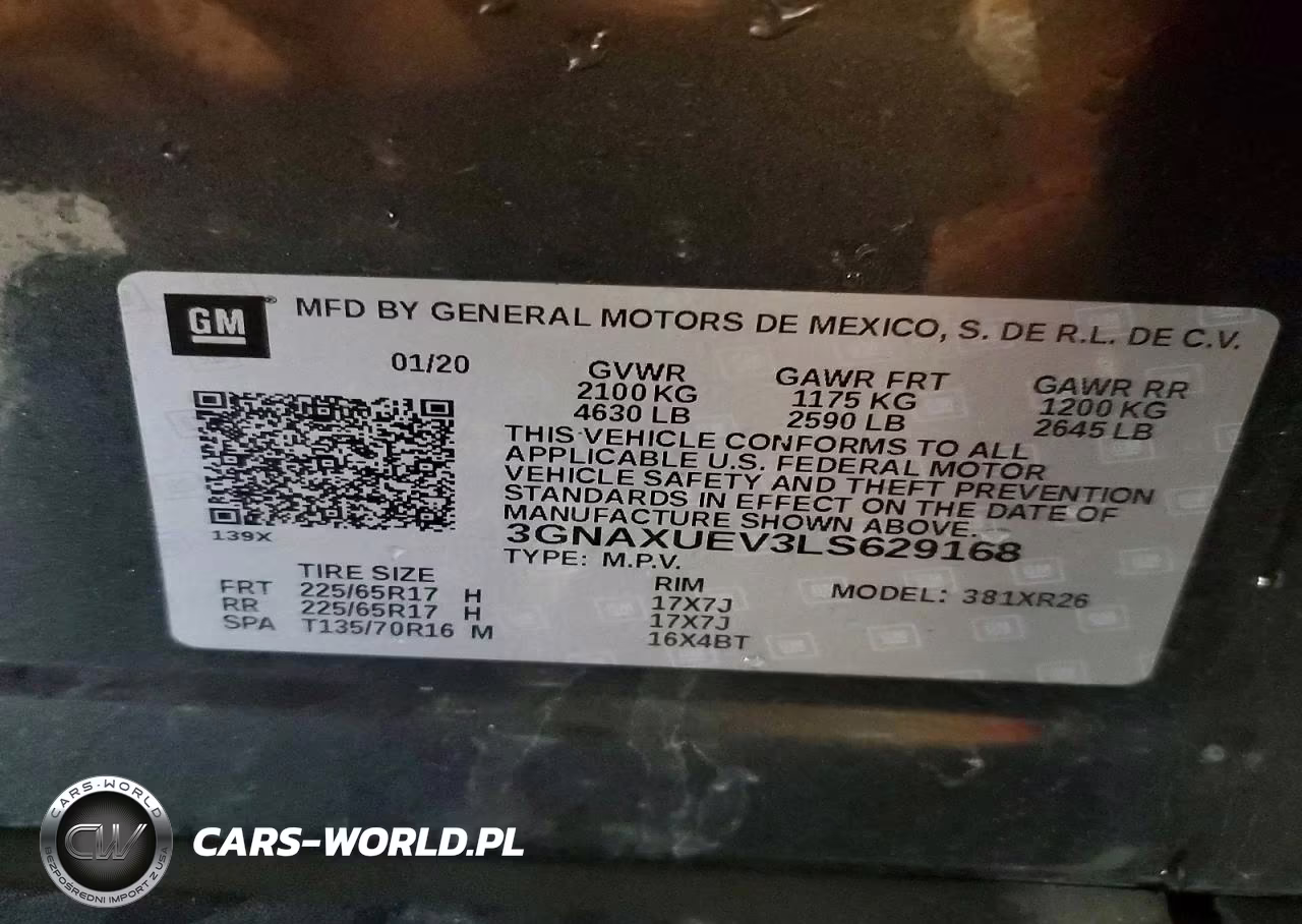 2020 Chevrolet Equinox Lt VIN:3GNAXUEV3LS629168 - 13
