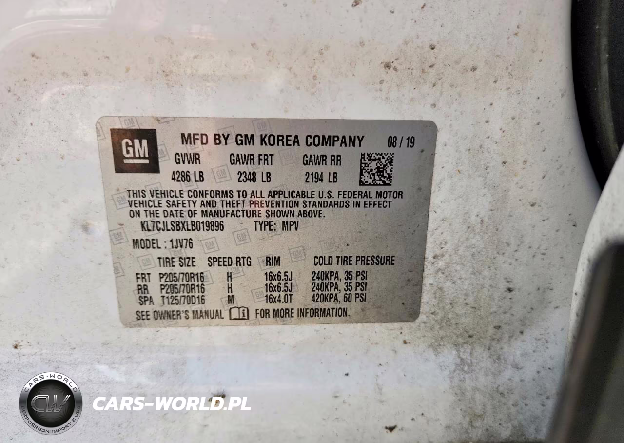 2020 Chevrolet Trax VIN:KL7CJLSBXLB019896 - 13