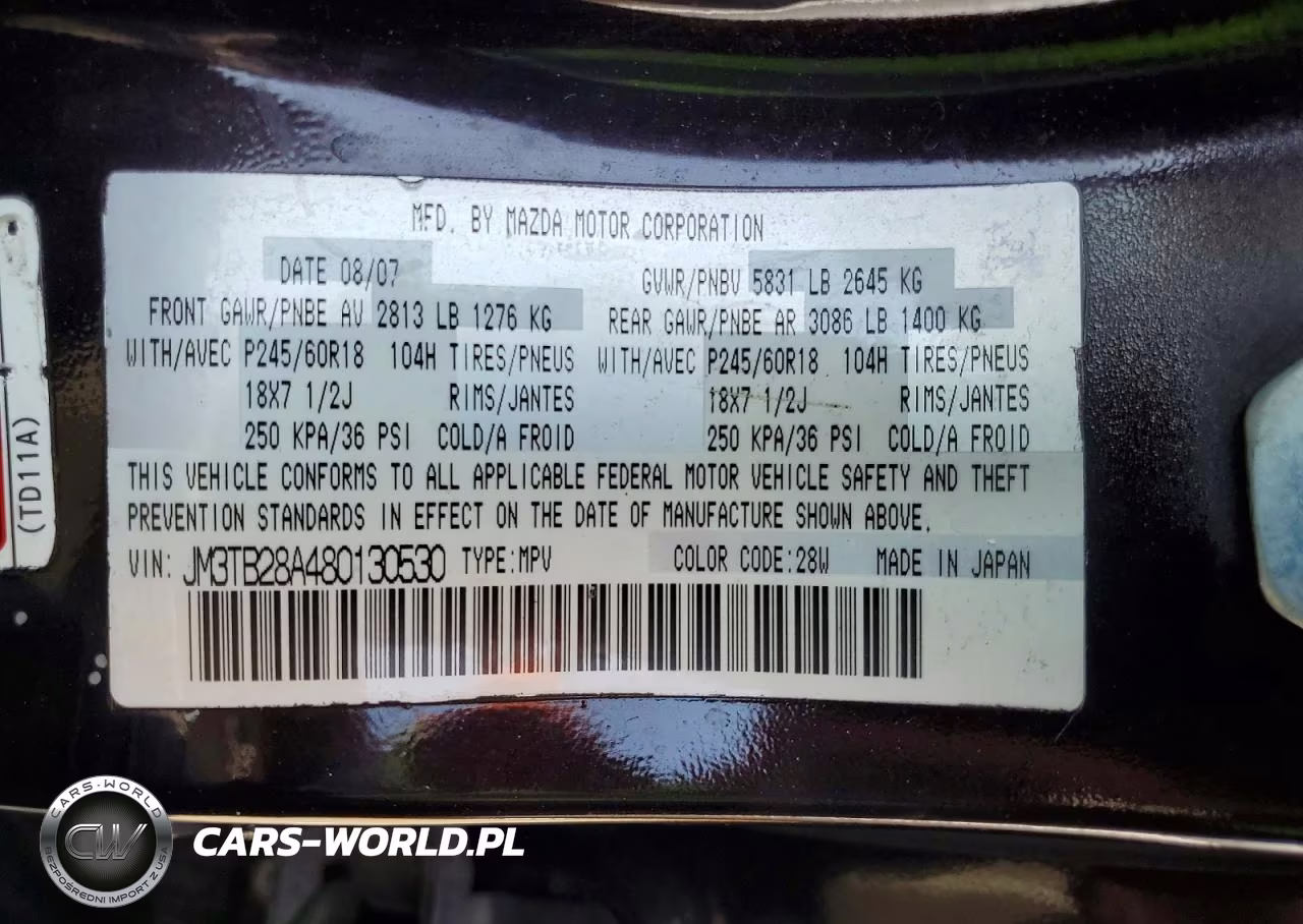 2008 Mazda Cx-9 VIN:JM3TB28A480130530 - 13