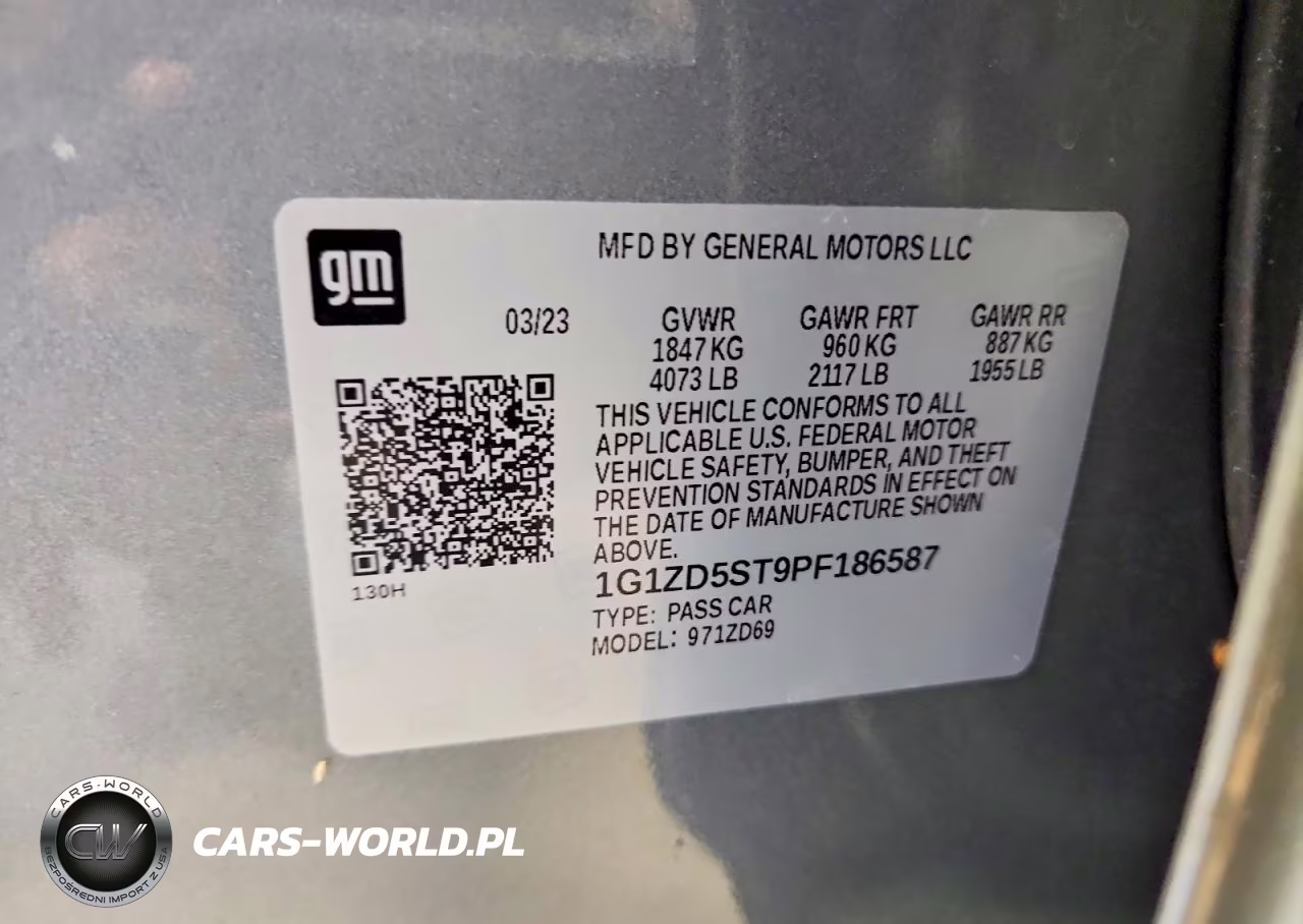 2023 Chevrolet Malibu Lt VIN:1G1ZD5ST9PF186587 - 13