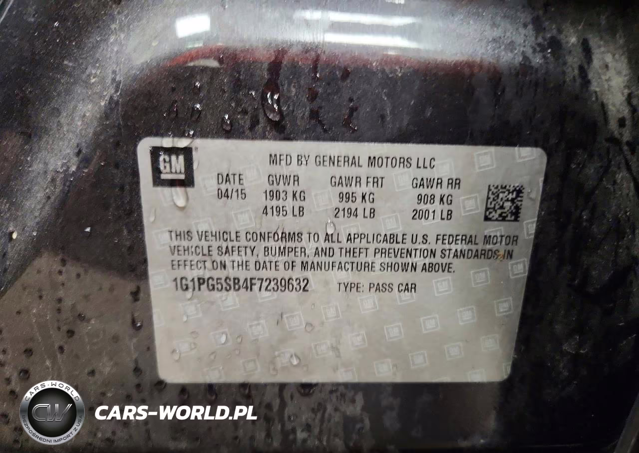 2015 Chevrolet Cruze Ltz VIN:1G1PG5SB4F7239632 - 12