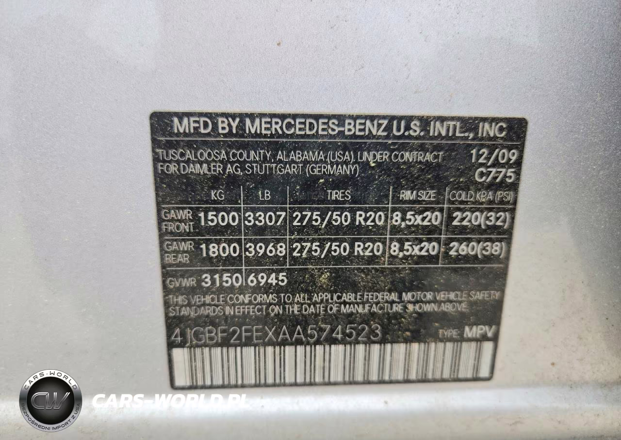2010 Mercedes-Benz Gl 350 Bluetec VIN:4JGBF2FEXAA574523 - 13