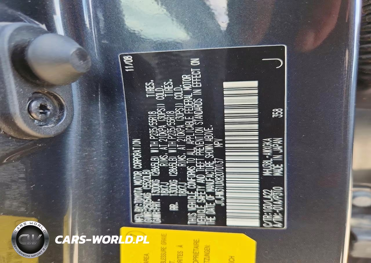2008 Lexus Rx 400H VIN:JTJHW31UX82070137 - 13