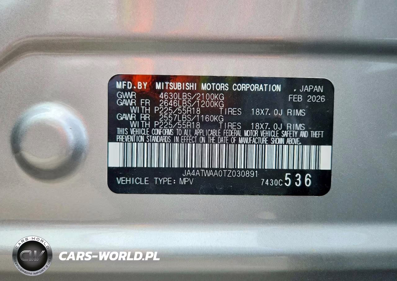 2026 Mitsubishi Eclipse Cross Se VIN:JA4ATWAA0TZ030891 - 13