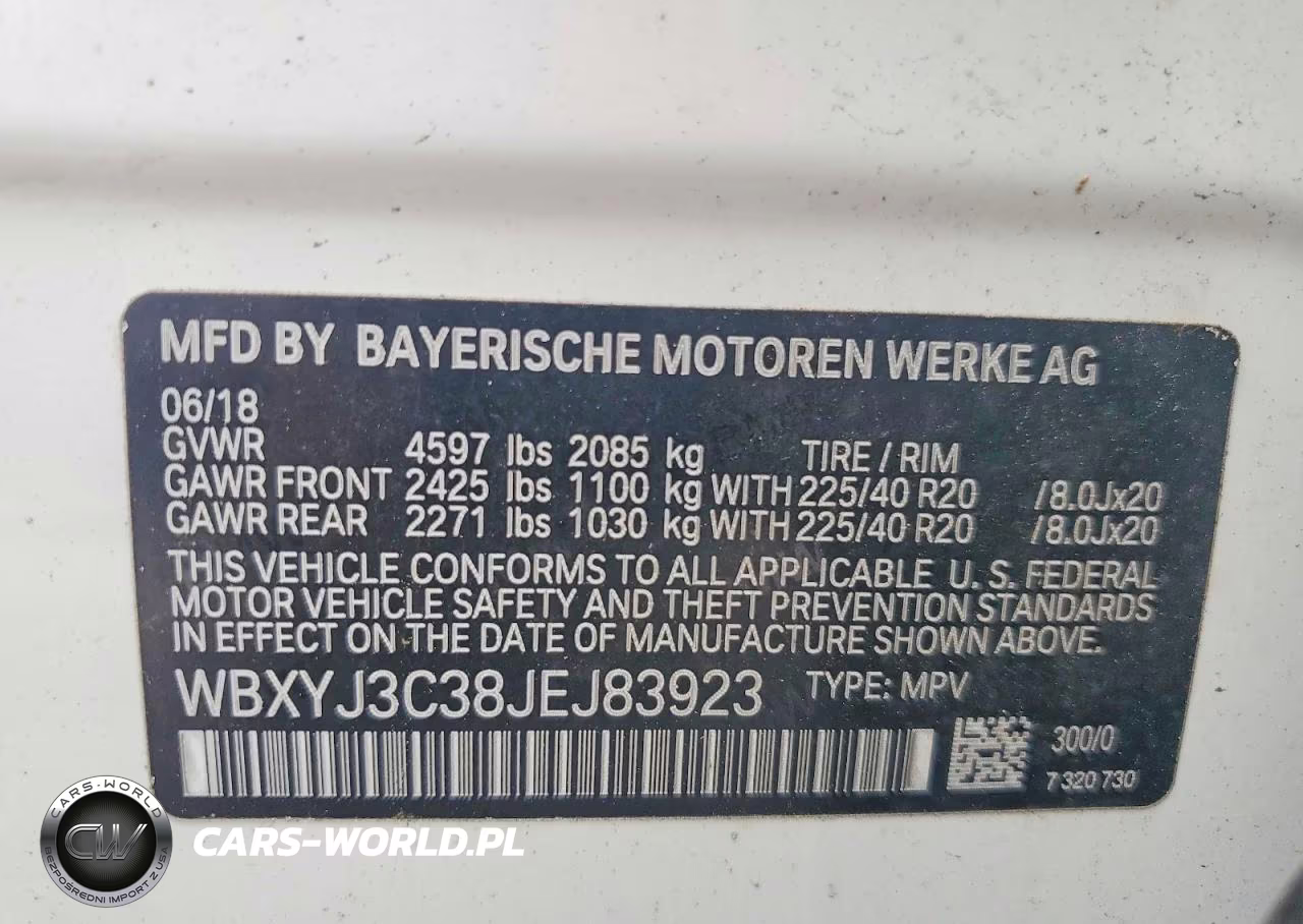 2018 BMW X2 Sdrive28I VIN:WBXYJ3C38JEJ83923 - 13