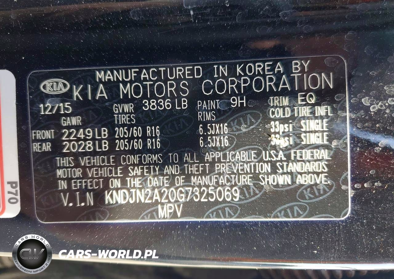 2016 Kia Soul Base VIN:KNDJN2A20G7325069 - 12