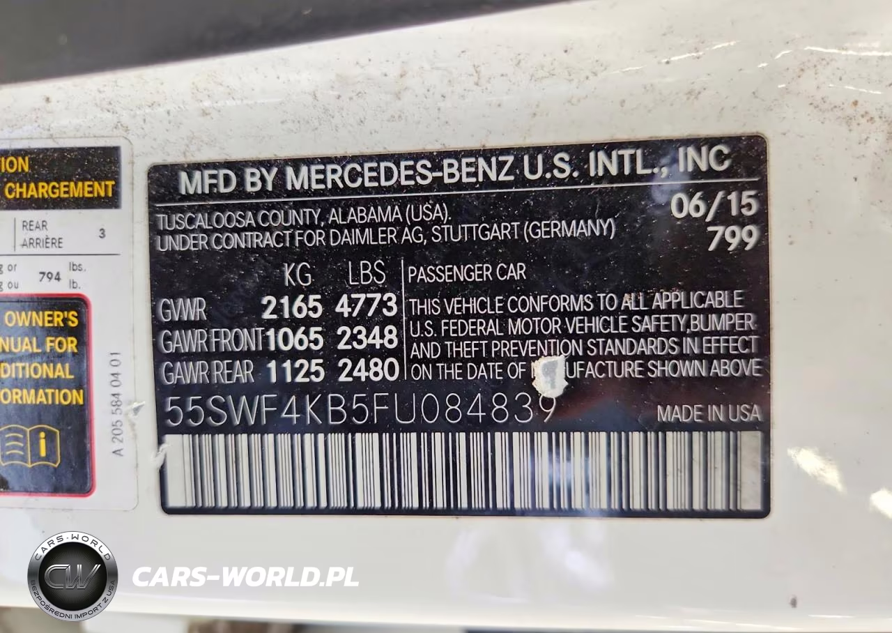2015 Mercedes-Benz C 300 4Matic VIN:55SWF4KB5FU084839 - 12