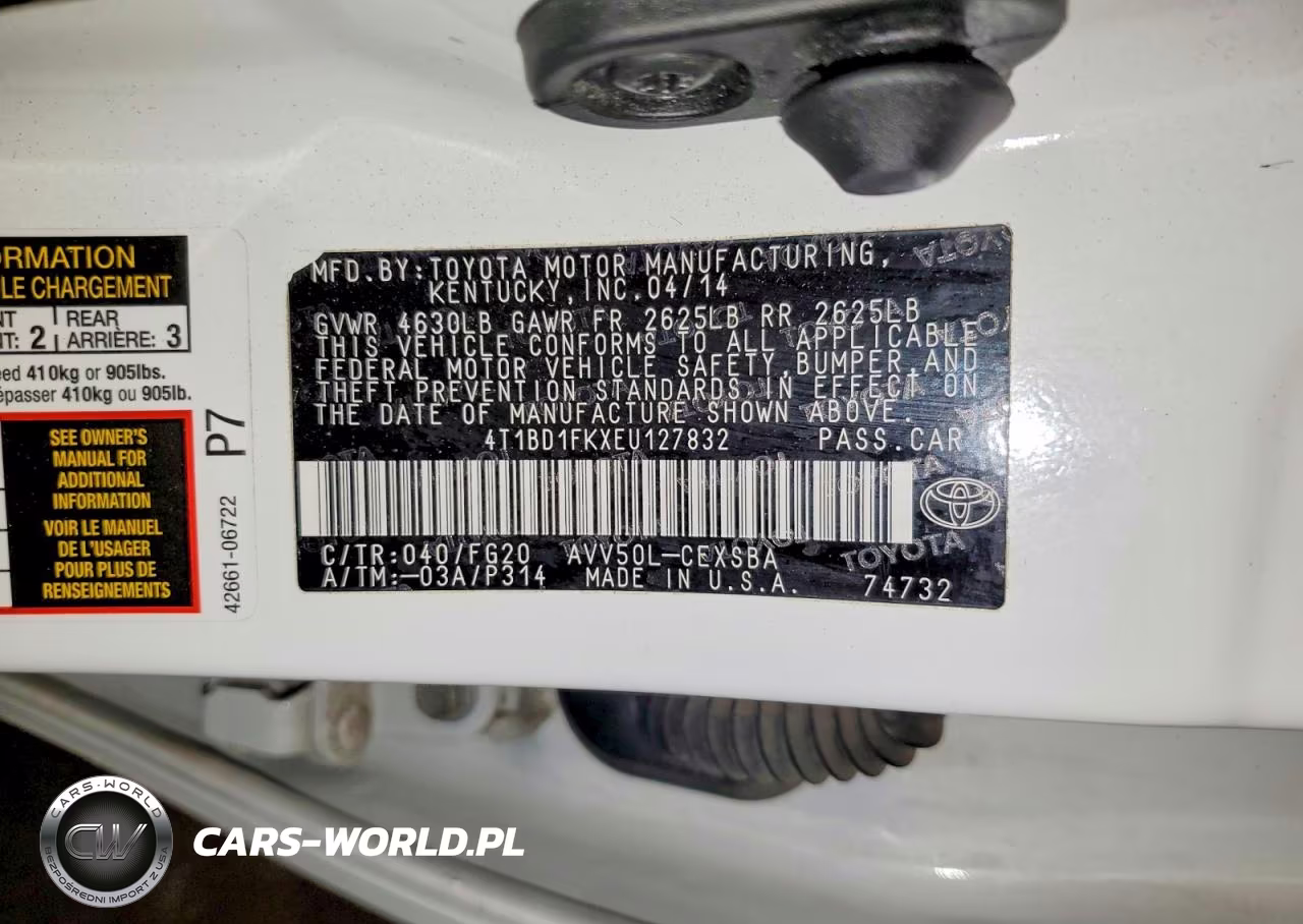 2014 Toyota Camry Hybrid Se VIN:4T1BD1FKXEU127832 - 12