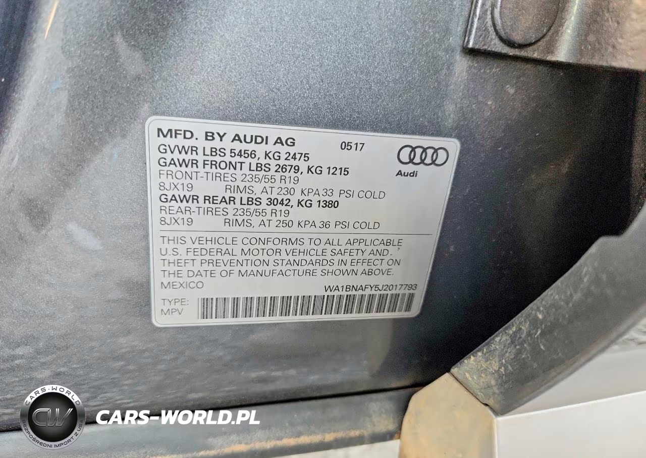 2018 Audi Q5 Premium Plus VIN:WA1BNAFY5J2017793 - 14