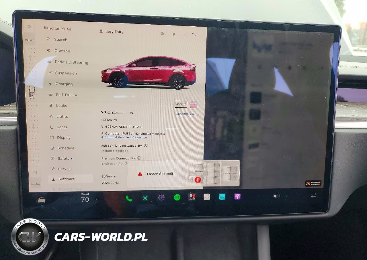2022 Tesla Model X VIN:7SAXCAE51NF349793 - 9