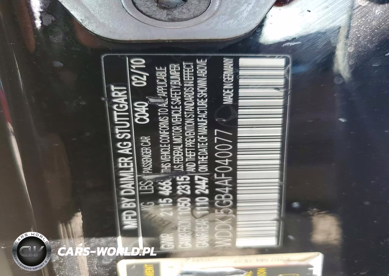 2010 Mercedes-Benz E 350 VIN:WDDKJ5GB4AF040077 - 12