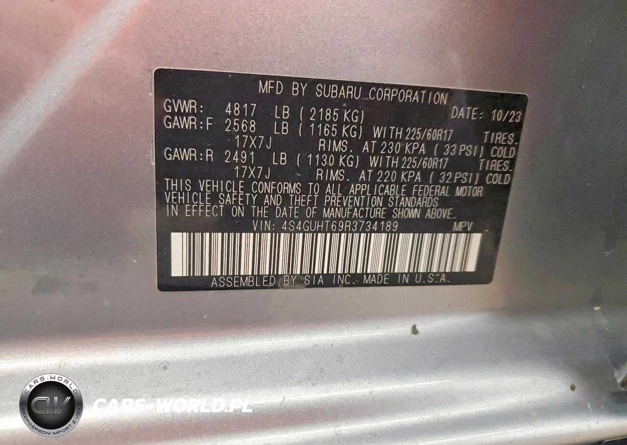 2024 Subaru Crosstrek Wilderness VIN:4S4GUHT69R3734189 - 13