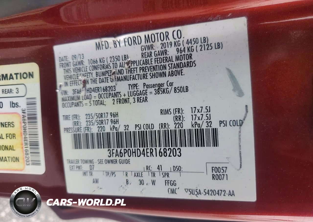 2014 Ford Fusion Se VIN:3FA6P0HD4ER168203 - 12