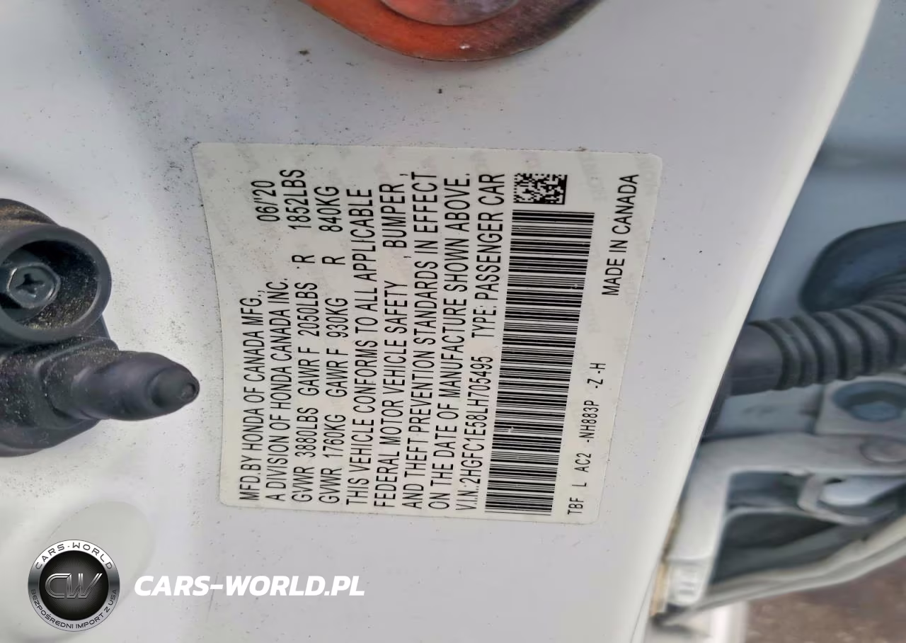 2020 Honda Civic Si VIN:2HGFC1E58LH705495 - 13