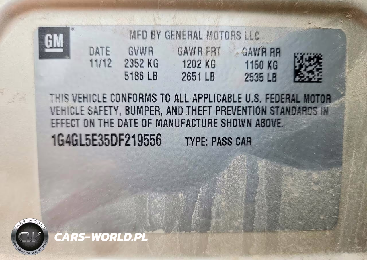 2013 Buick Lacrosse VIN:1G4GL5E35DF219556 - 12