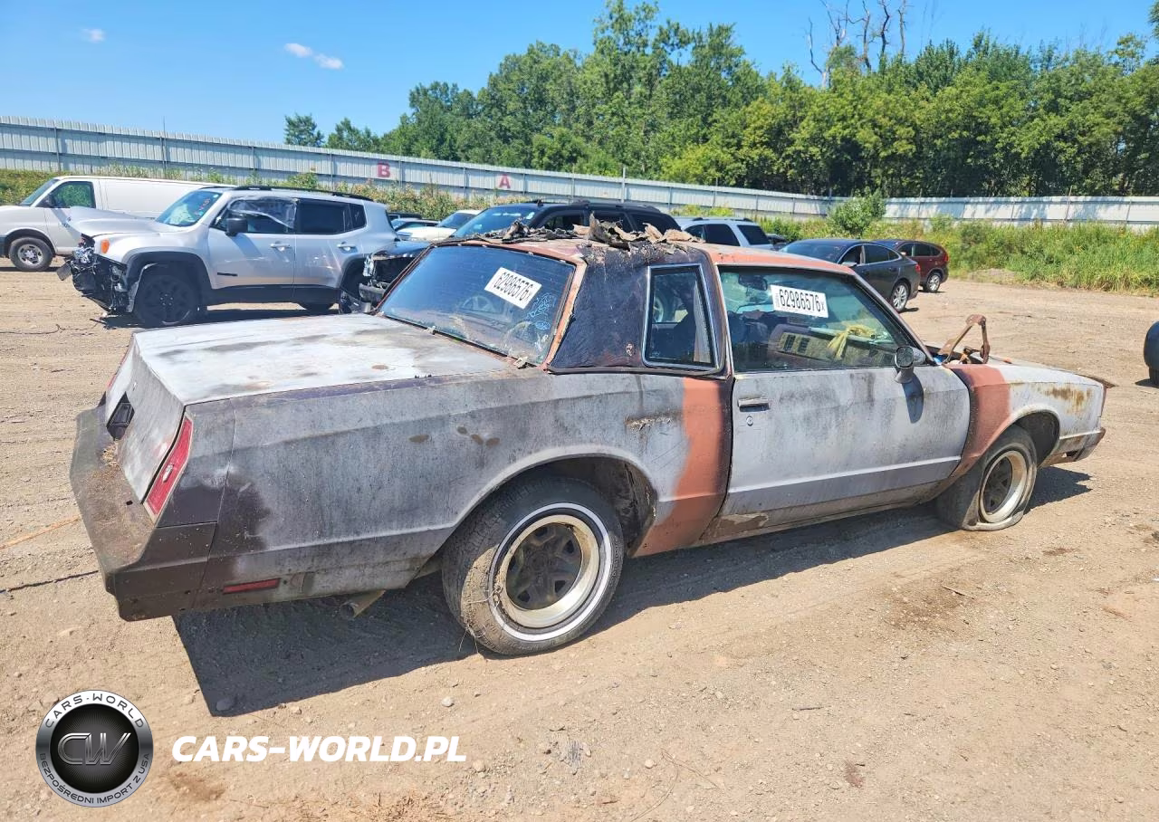 1981 Chevrolet Monte Carlo VIN:1G1AZ37K8BK510051 - 3