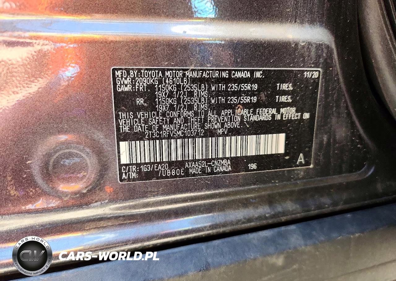 2021 Toyota Rav4 Xle Premium VIN:2T3C1RFV5MC103712 - 12
