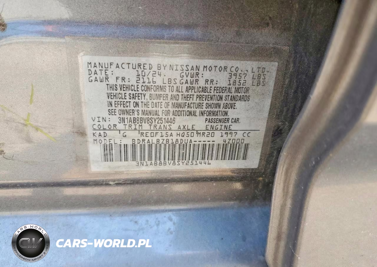 2025 Nissan Sentra S VIN:3N1AB8BV8SY251446 - 12