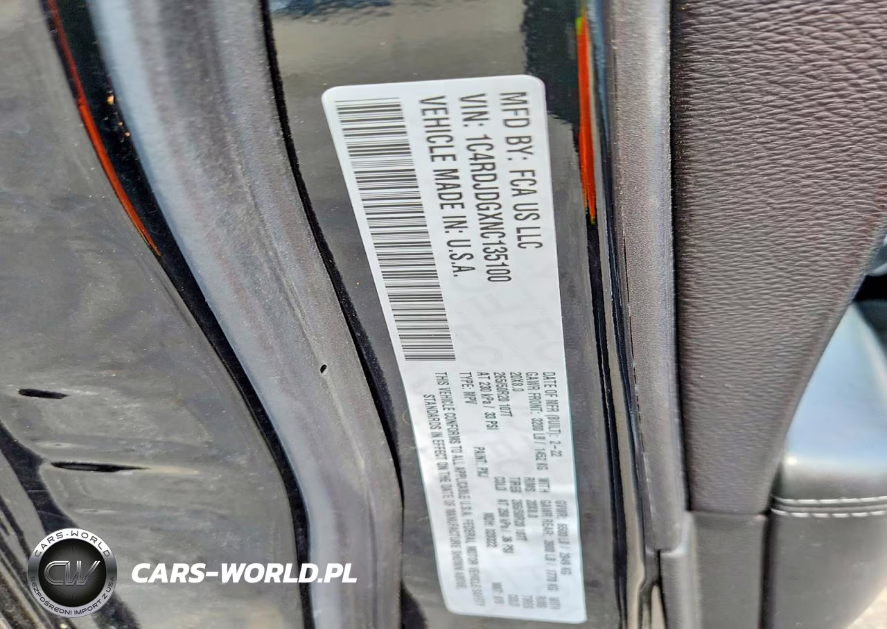 2022 Dodge Durango Gt VIN:1C4RDJDGXNC135100 - 13