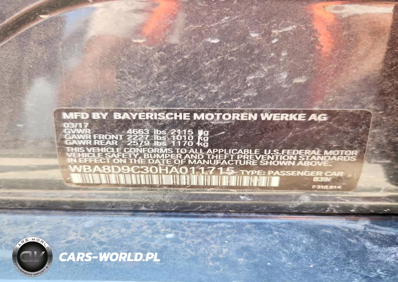 2017 BMW 330 Xi VIN:WBA8D9C30HA011715 - 13