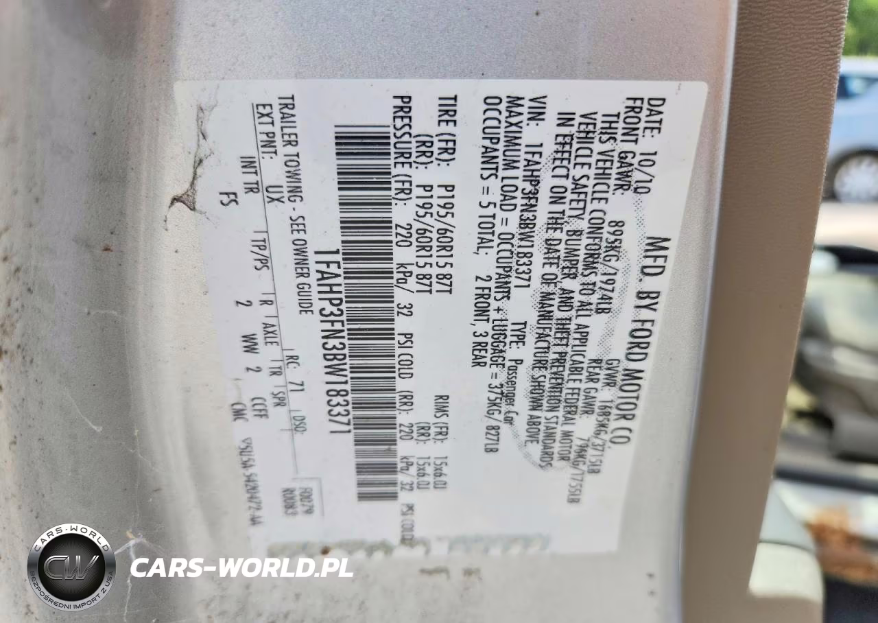 2011 Ford Focus VIN:1FAHP3FN3BW183371 - 12