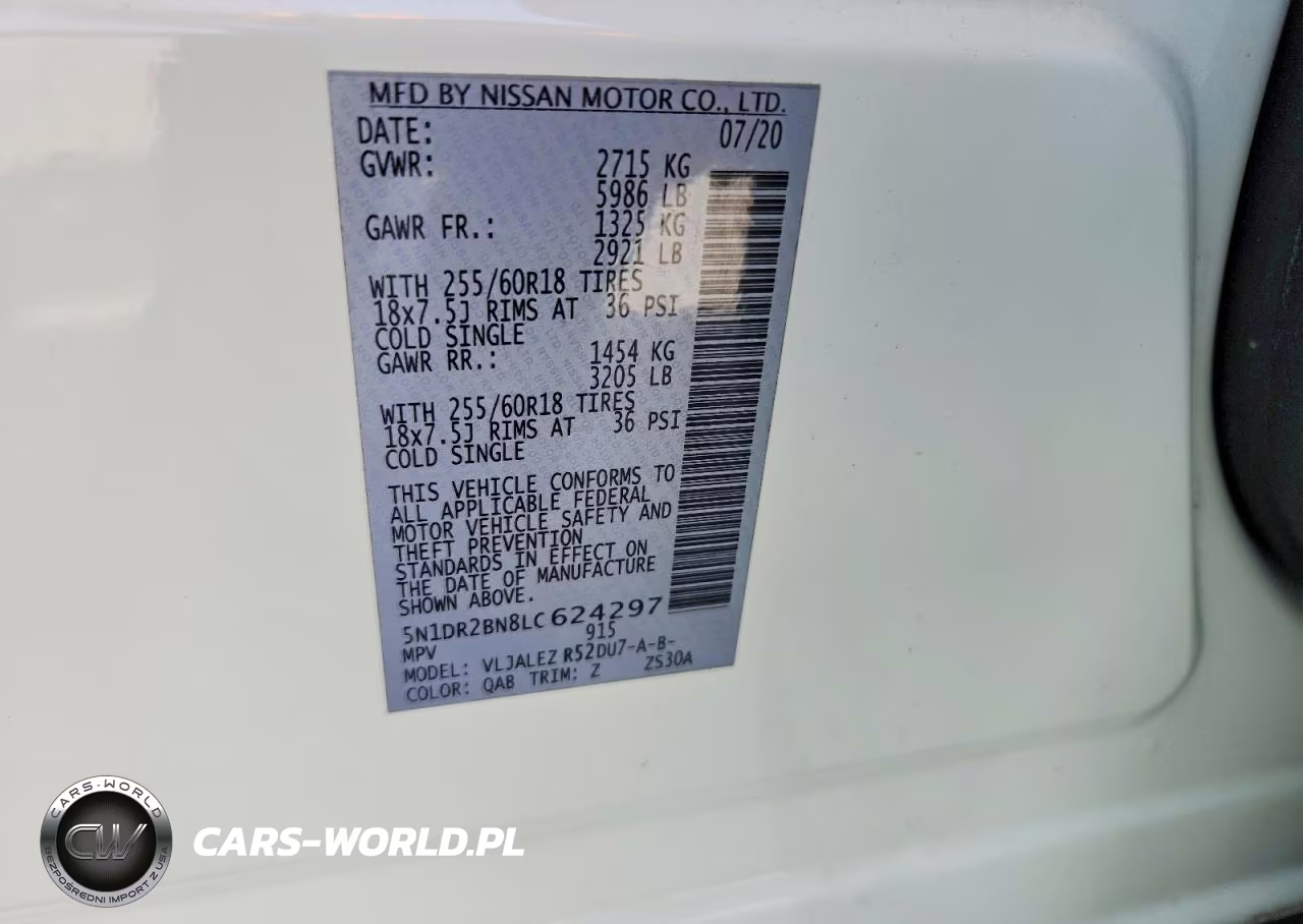 2020 Nissan Pathfinder Sv VIN:5N1DR2BN8LC624297 - 13