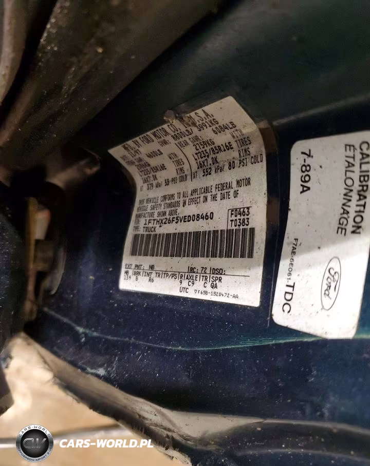 1997 Ford F250 VIN:1FTHX26F5VED08460 - 12