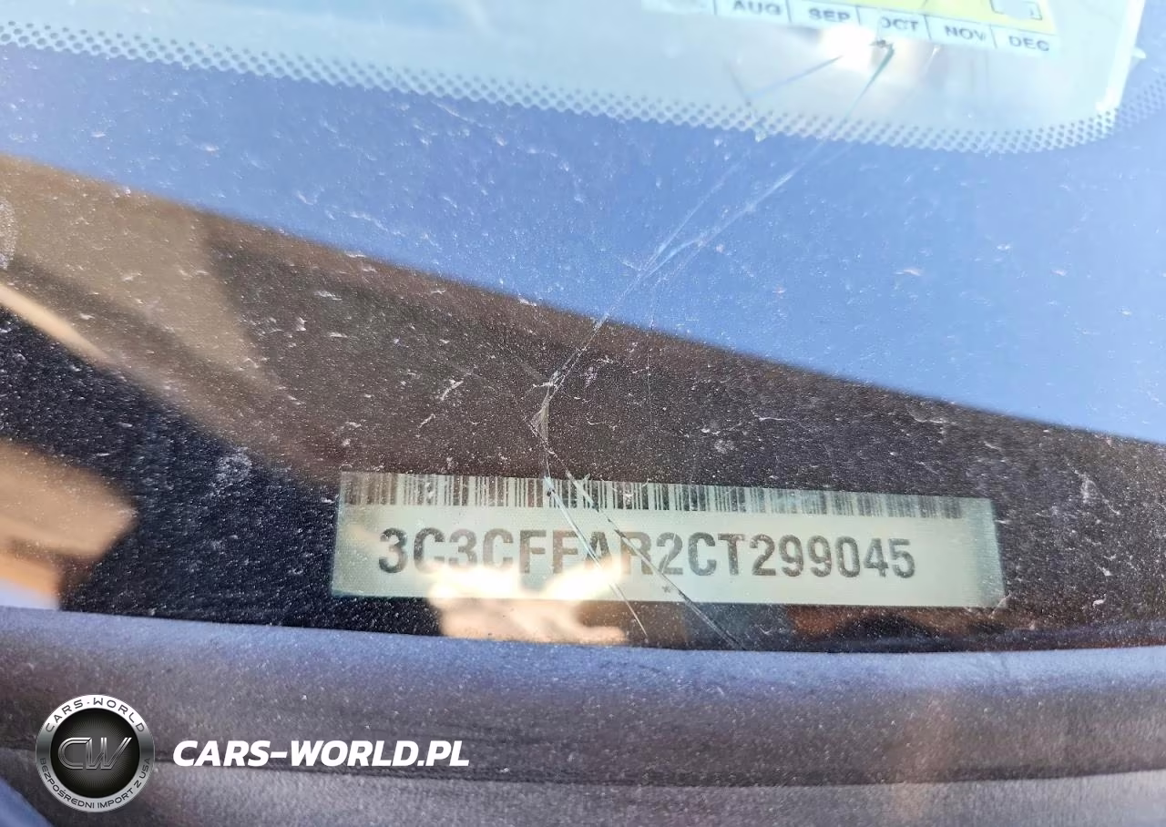 2012 Fiat 500 Pop VIN:3C3CFFAR2CT299045 - 12