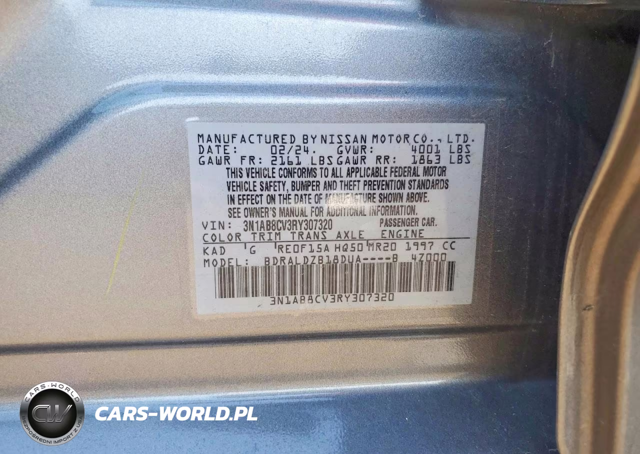 2024 Nissan Sentra Sv VIN:3N1AB8CV3RY307320 - 12