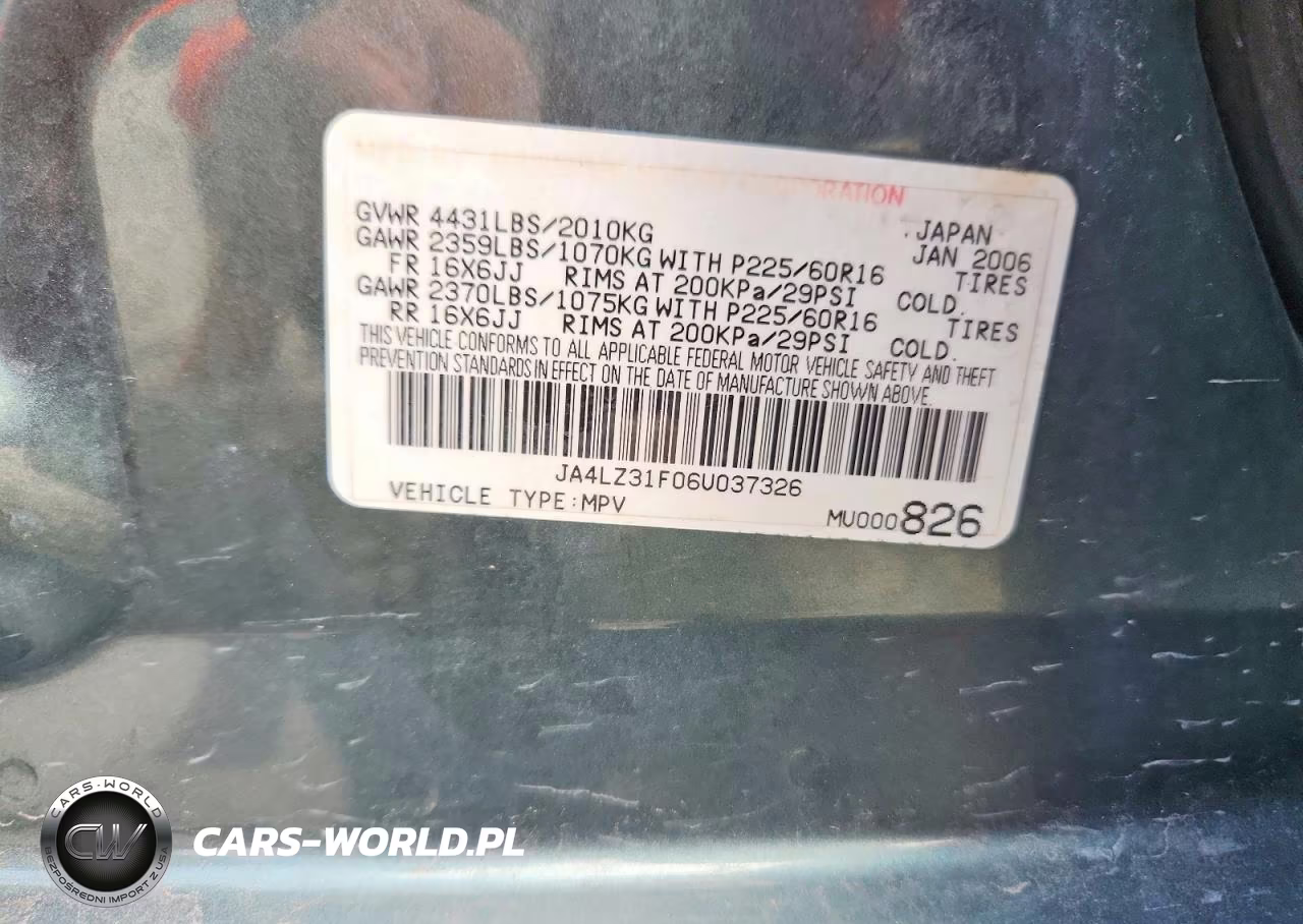2006 Mitsubishi Outlander Ls VIN:JA4LZ31F06U037326 - 12