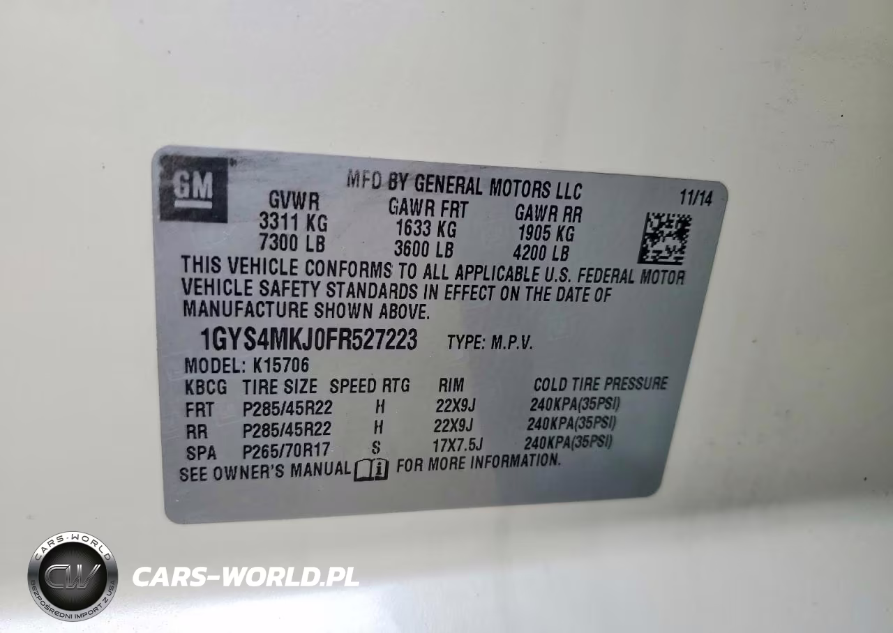 2015 Cadillac Escalade Luxury VIN:1GYS4MKJ0FR527223 - 13