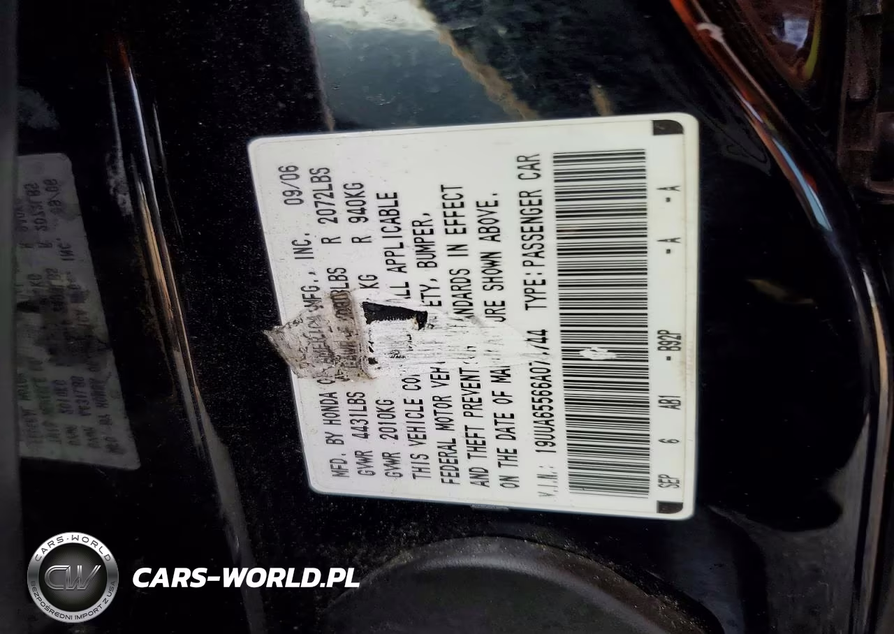 2006 Acura 3.2Tl VIN:19UUA65566A074744 - 12