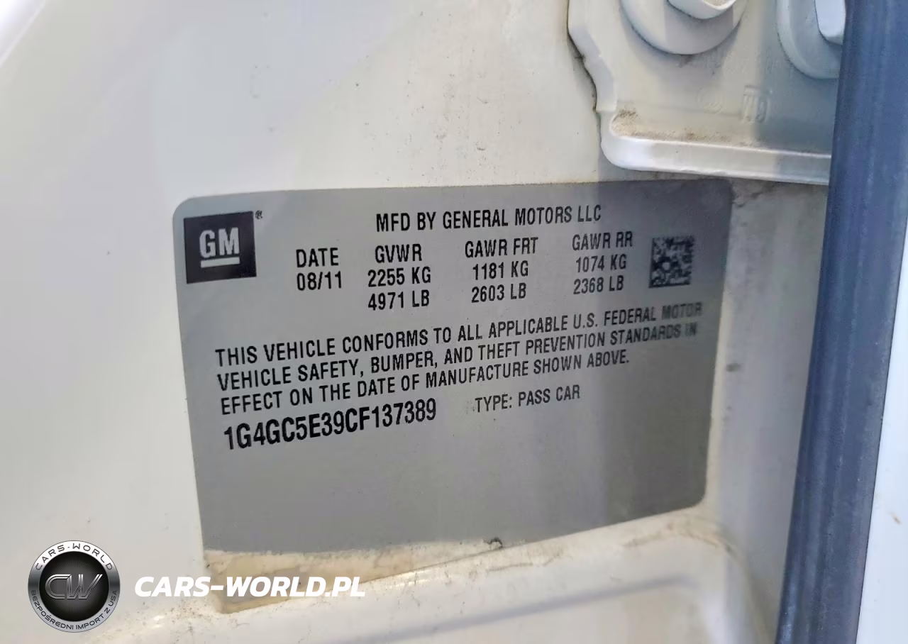 2012 Buick Lacrosse VIN:1G4GC5E39CF137389 - 12