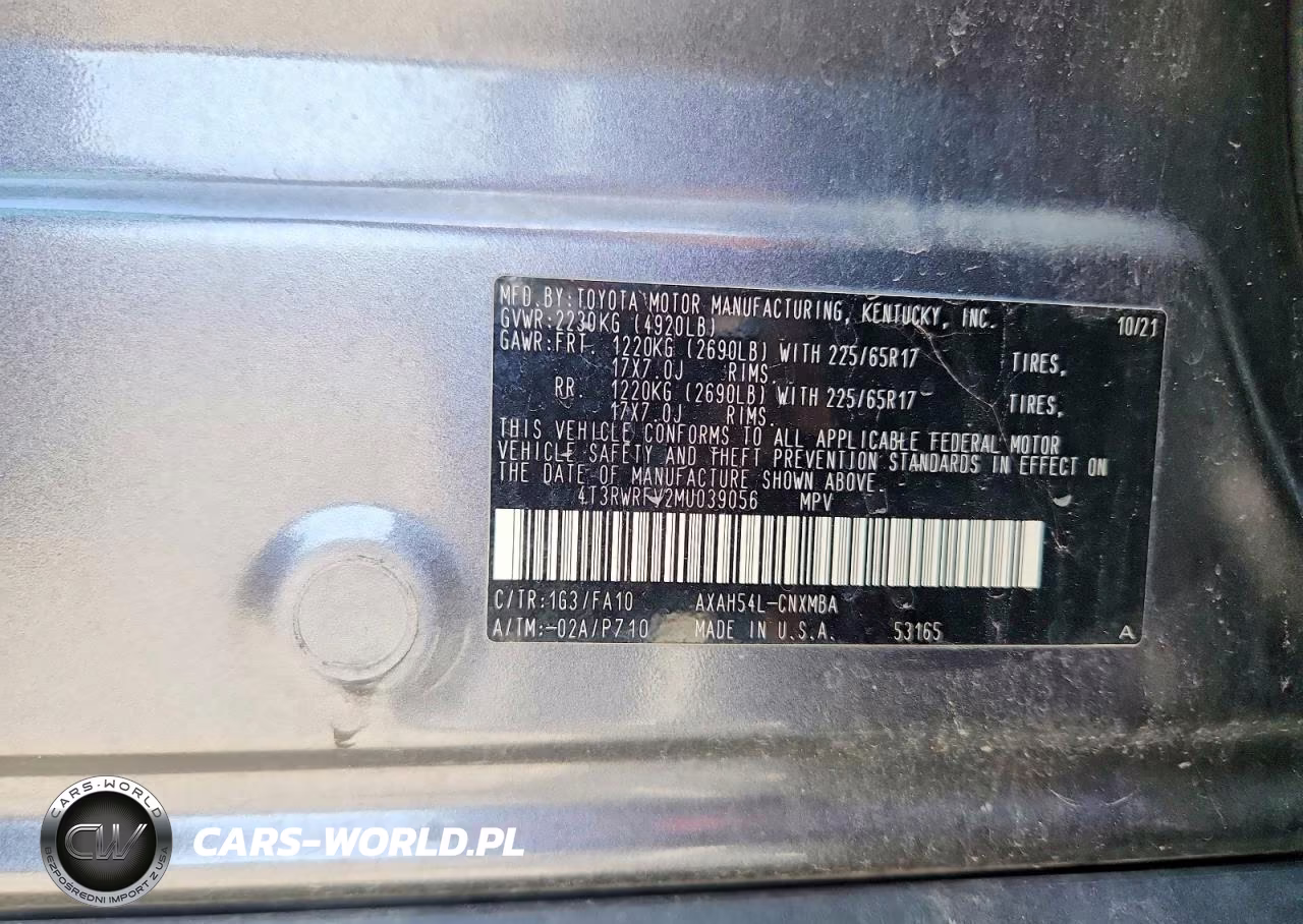 2021 Toyota Rav4 Xle VIN:4T3RWRFV2MU039056 - 13