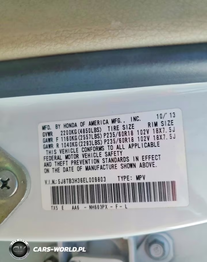 2014 Acura Rdx VIN:5J8TB3H36EL009803 - 13