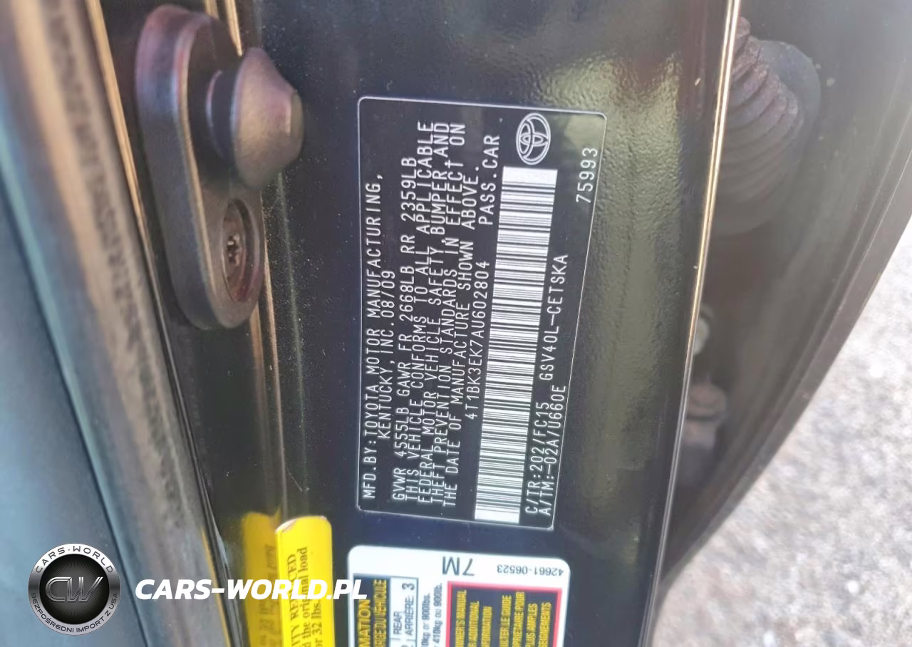 2010 Toyota Camry Se V6 VIN:4T1BK3EK7AU602804 - 12