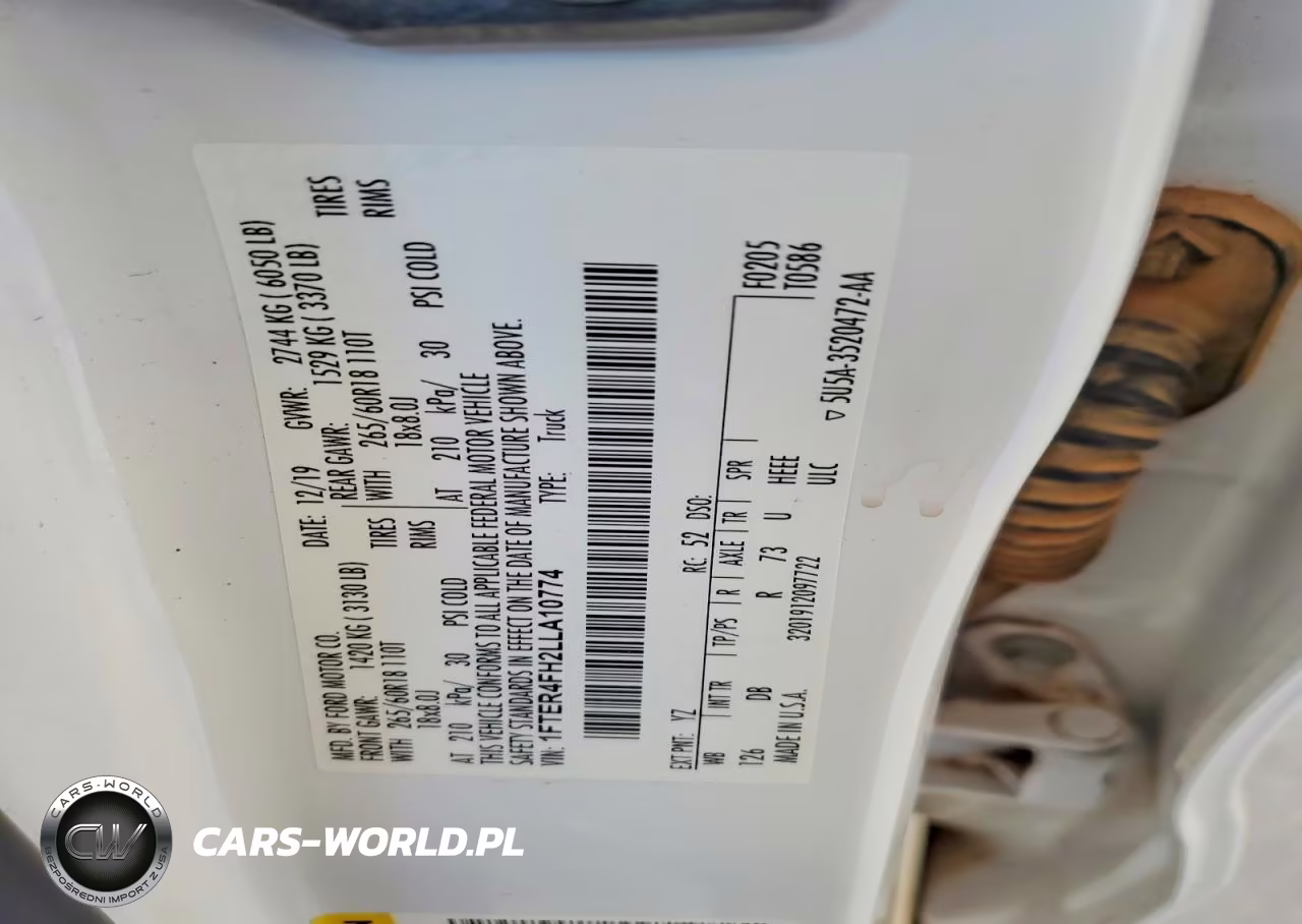 2020 Ford Ranger Xl VIN:1FTER4FH2LLA10774 - 13