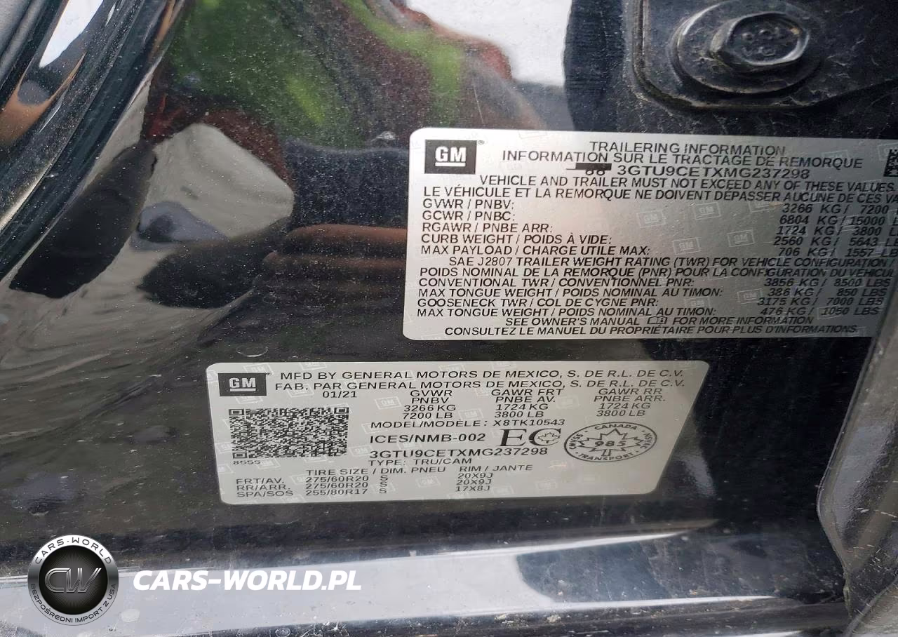2021 GMC Sierra K1500 Elevation VIN:3GTU9CETXMG237298 - 13