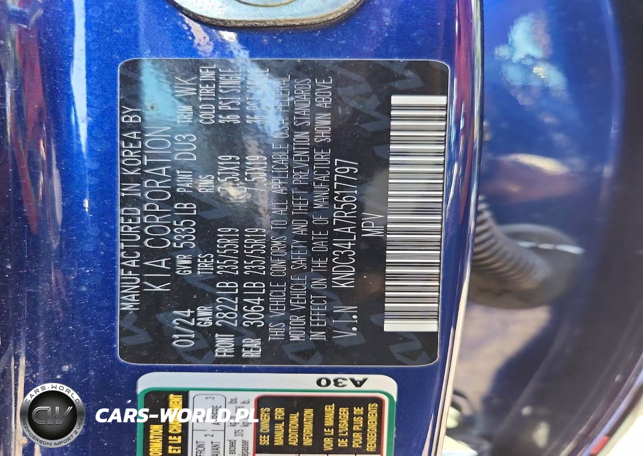 2024 Kia Ev6 Wind VIN:KNDC34LA7R5617797 - 12