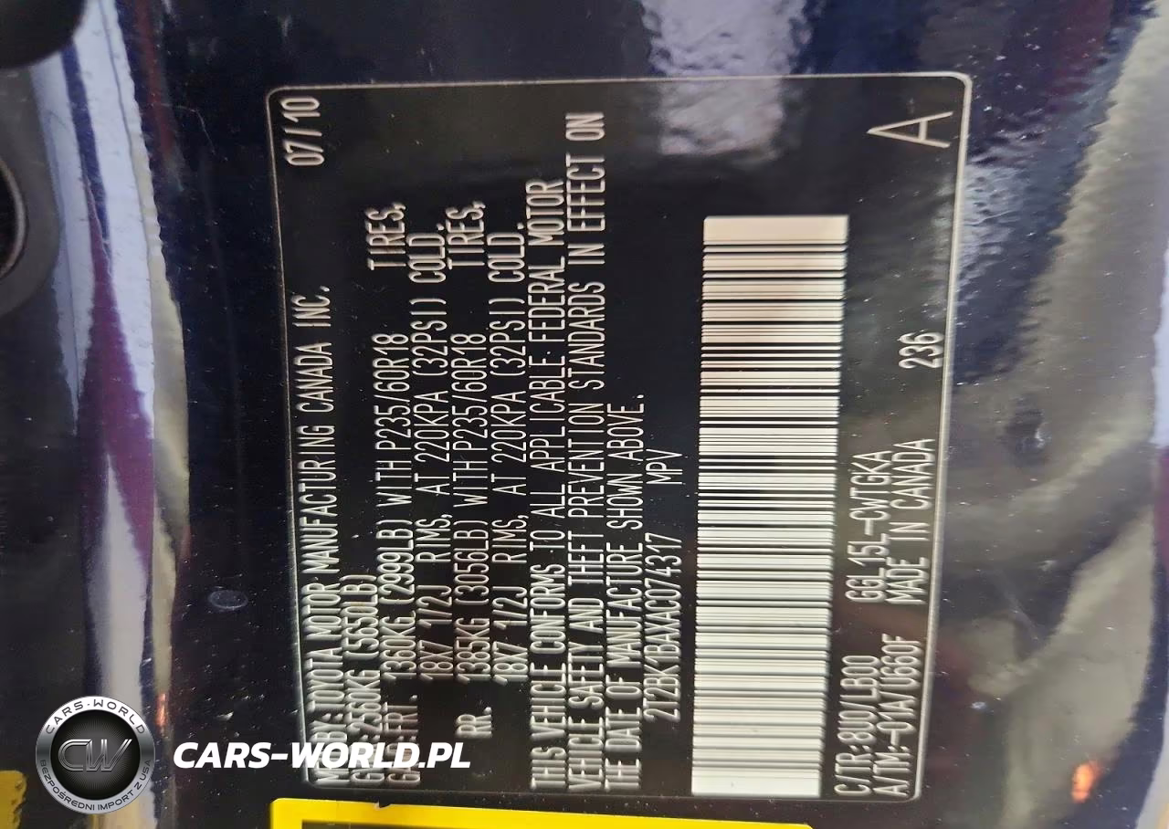 2010 Lexus Rx 350 VIN:2T2BK1BAXAC074317 - 13