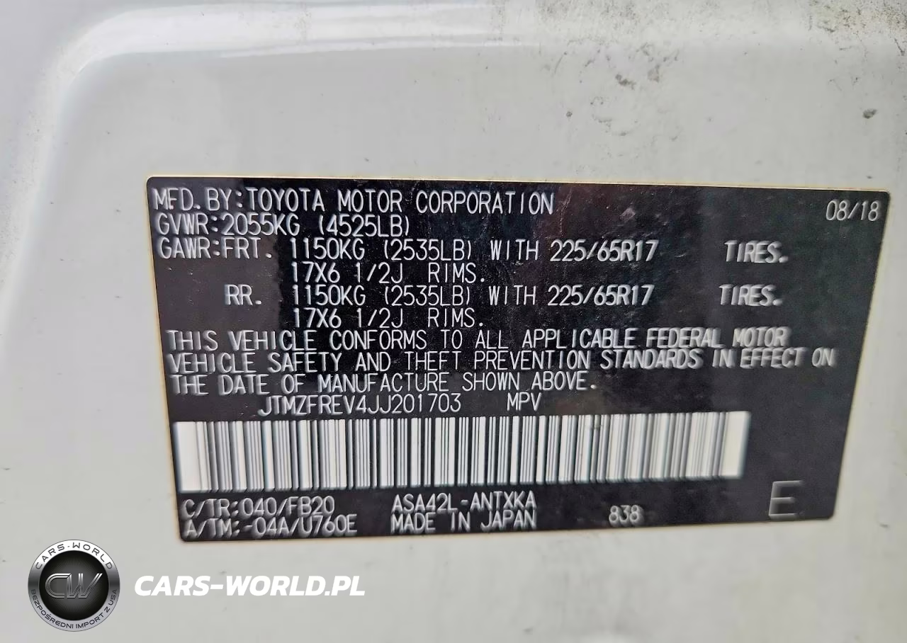 2018 Toyota Rav4 Le VIN:JTMZFREV4JJ201703 - 13