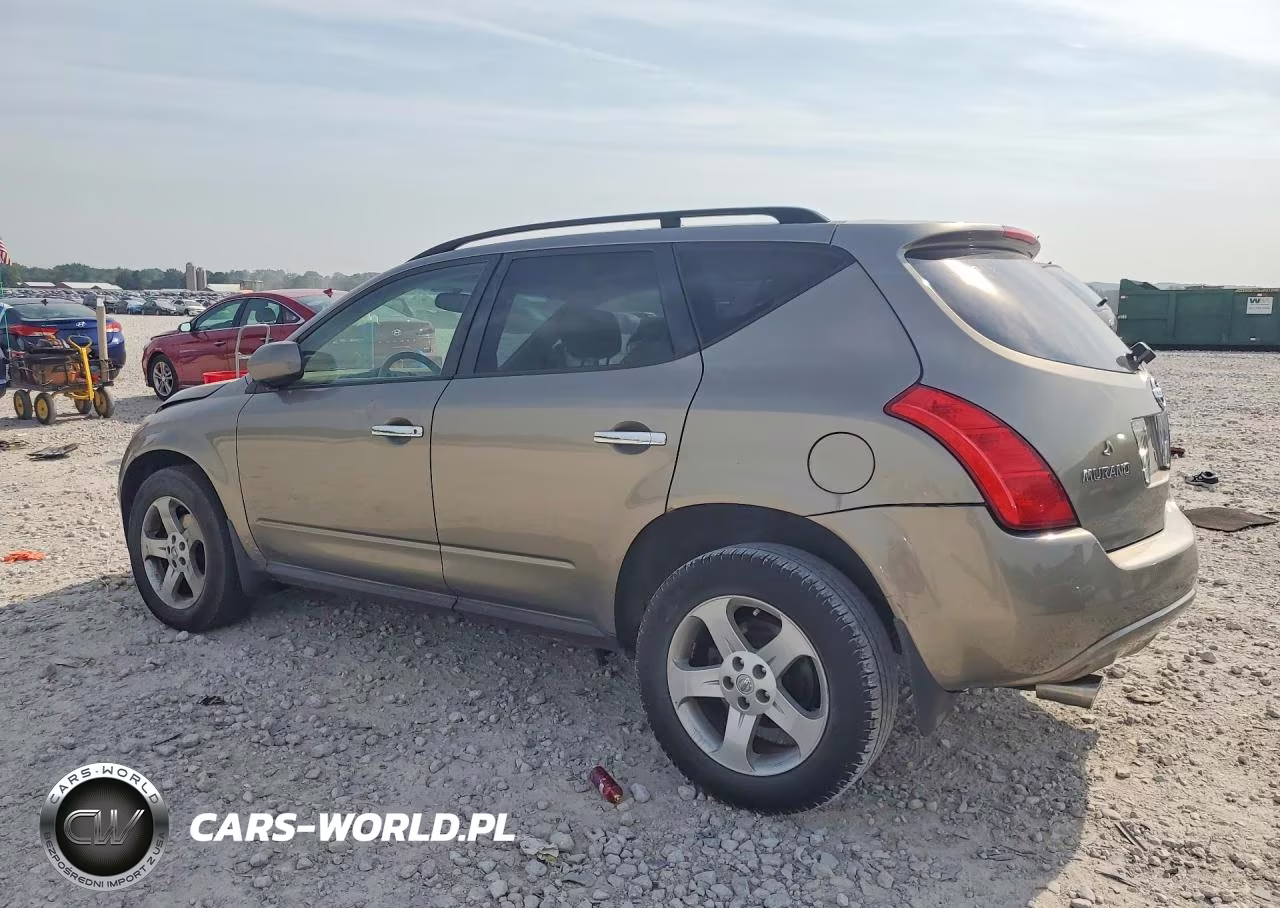 2004 Nissan Murano Sl VIN:JN8AZ08W34W337806 - 2