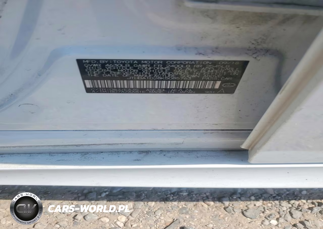 2019 Lexus Is 300 VIN:JTHBA1D28K5085763 - 12