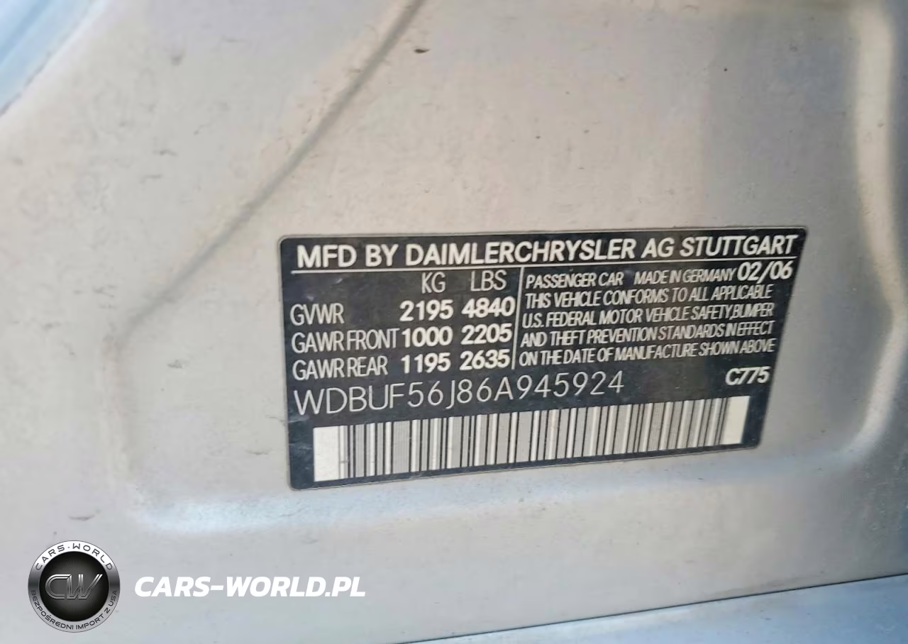 2006 Mercedes-Benz E 350 VIN:WDBUF56J86A945924 - 12