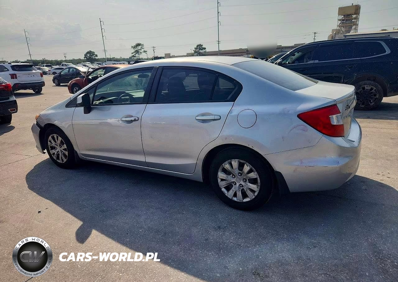 2012 Honda Civic Lx VIN:19XFB2F51CE091942 - 2