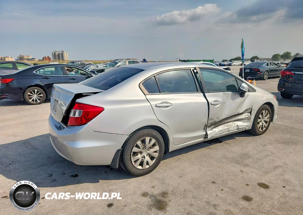 2012 Honda Civic Lx VIN:19XFB2F51CE091942 - 3