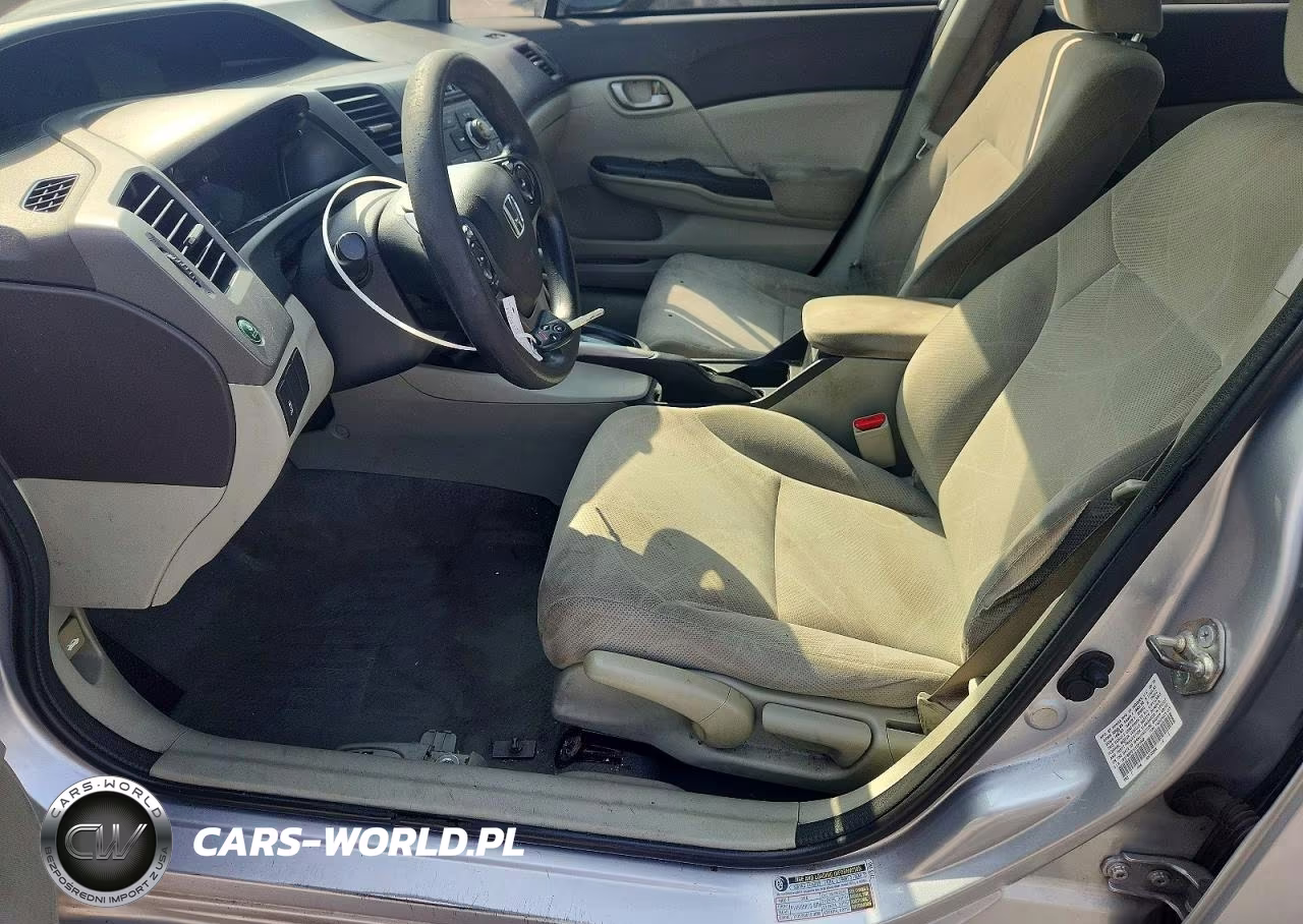 2012 Honda Civic Lx VIN:19XFB2F51CE091942 - 7